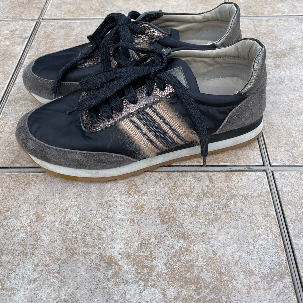 Brunello Cucinelli fabric and suede leather sneakers - Picture 6 of 16